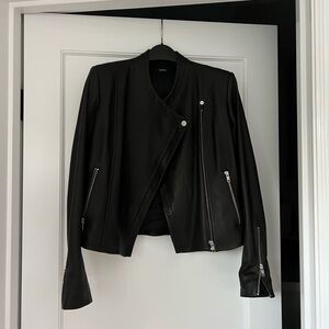 Theory Leather Jacket Size P